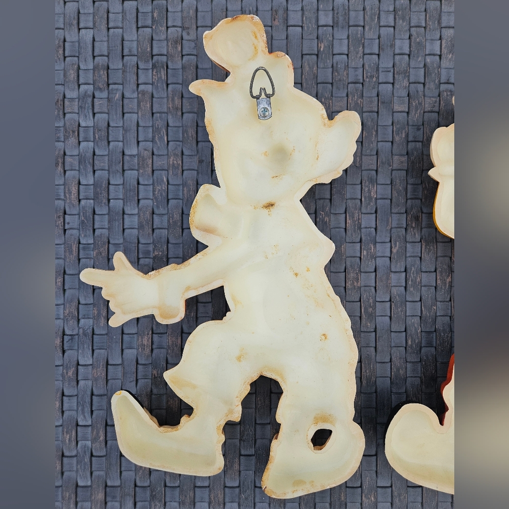 Vintage Homco Clown Plastic Wall Plaques Collectible Wall Decor Scary Creepy - Picture 9 of 15